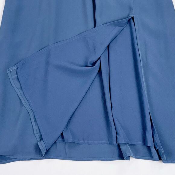 Abercrombie & Fitch Women's Floral Cinch Front Midi Dress XL Blue - Picture 9 of 16